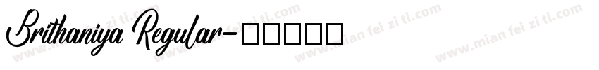 Brithaniya Regular字体转换